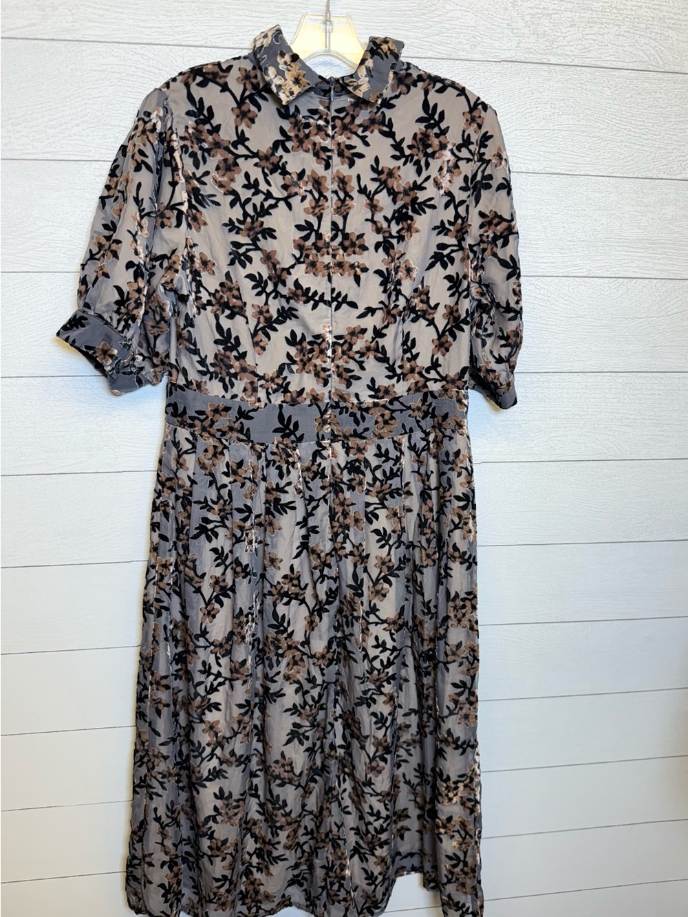Ivy City Co Delaney Floral Velvet Dress Size Large NO TIE - Picture 4 of 10